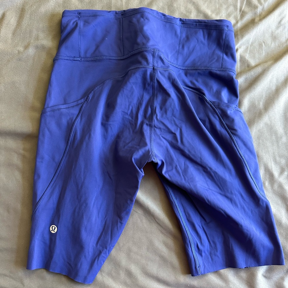 Lululemon athletic running shorts blue size 8